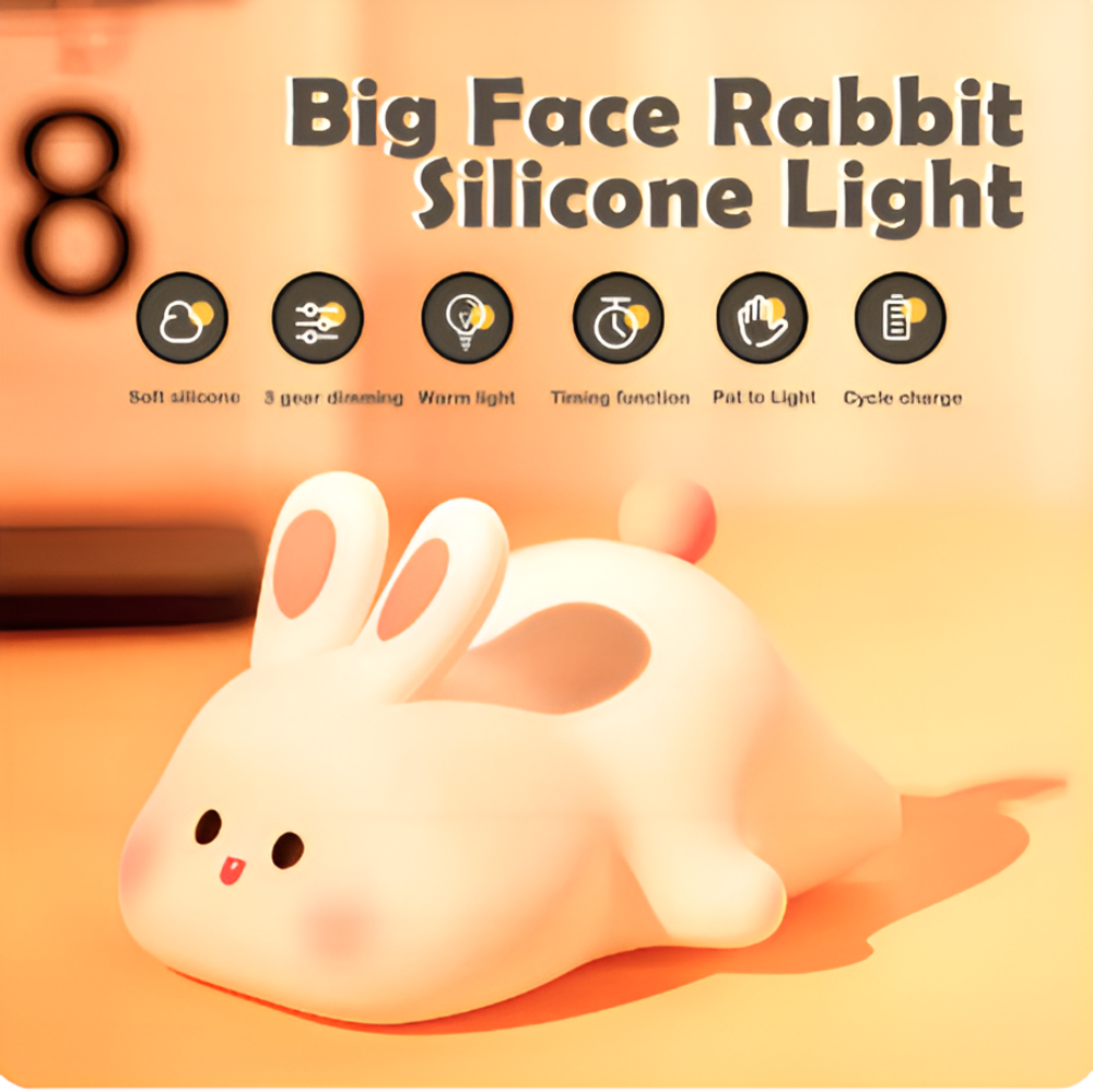 Glowy Night™  Big Face Rabbit Lamp