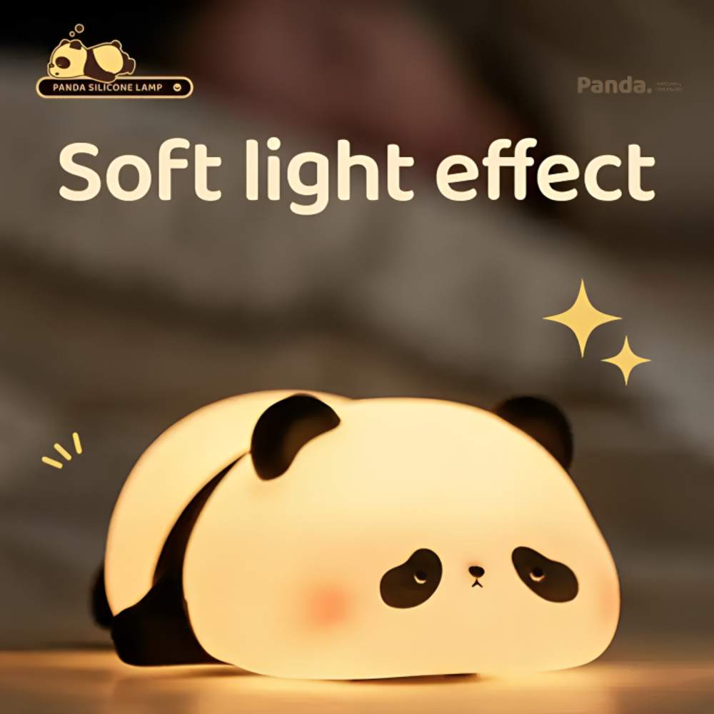 Glowy Night™  Big Face Panda Lamp