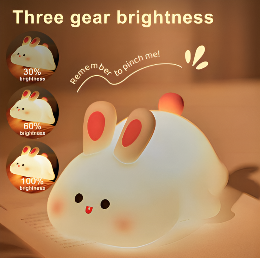 Glowy Night™  Big Face Rabbit Lamp