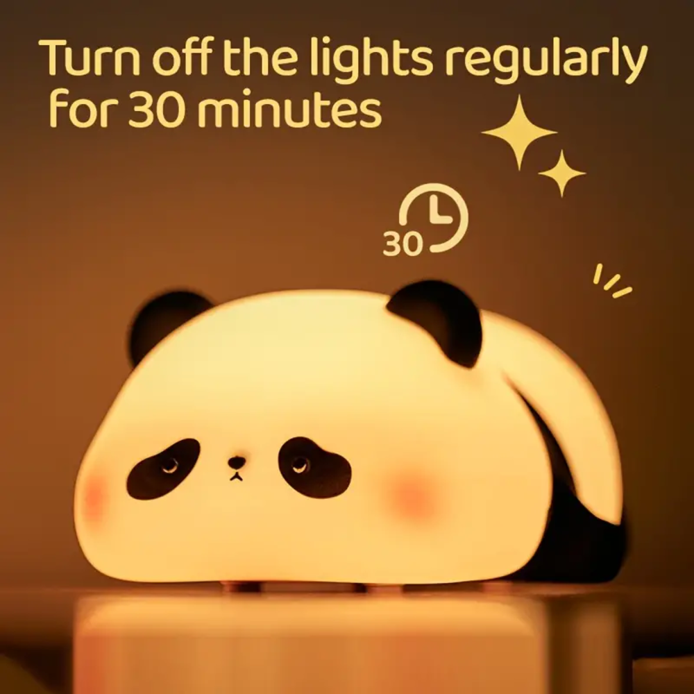 Glowy Night™  Big Face Panda Lamp