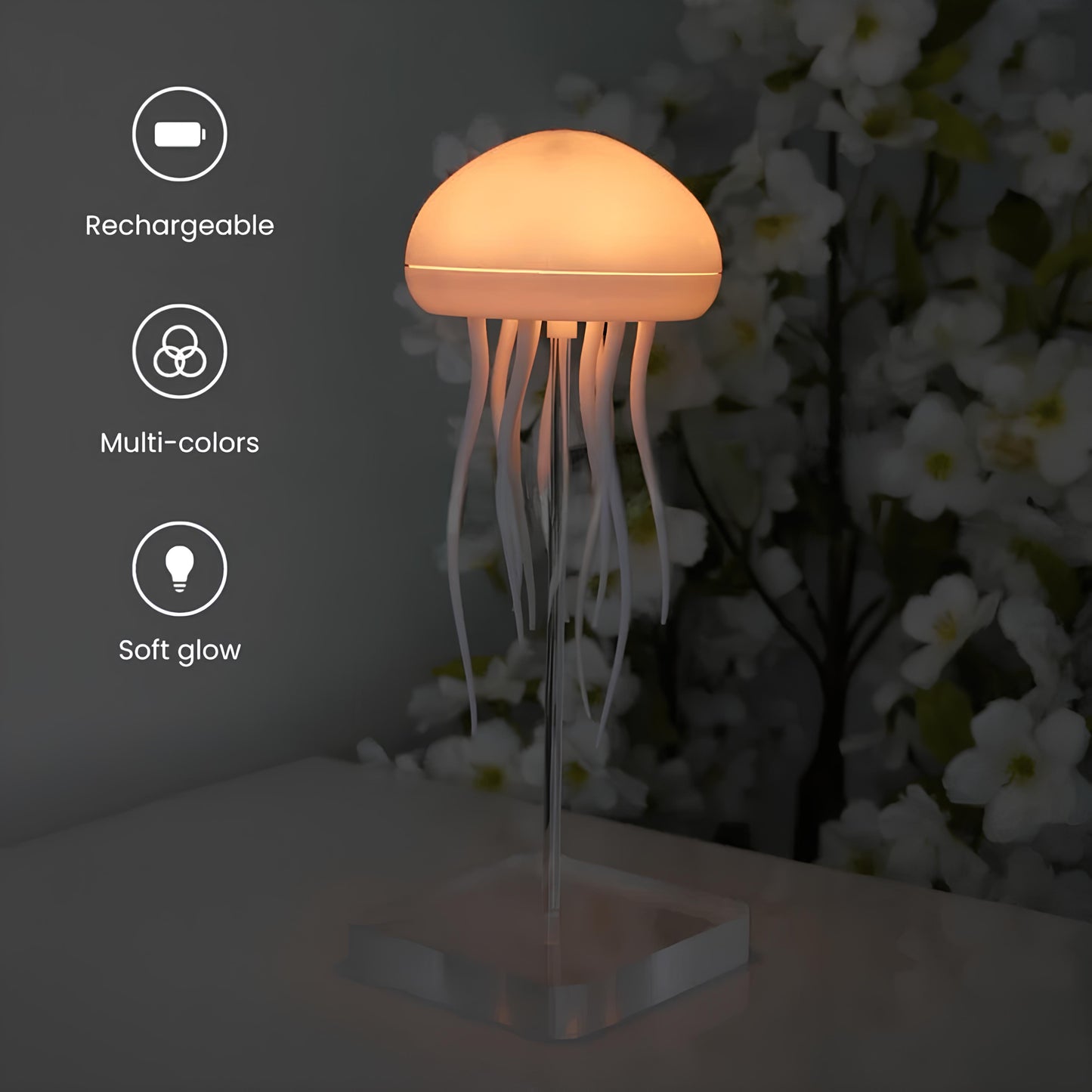 Glowy Night™  Floating Jellyfish Lamp